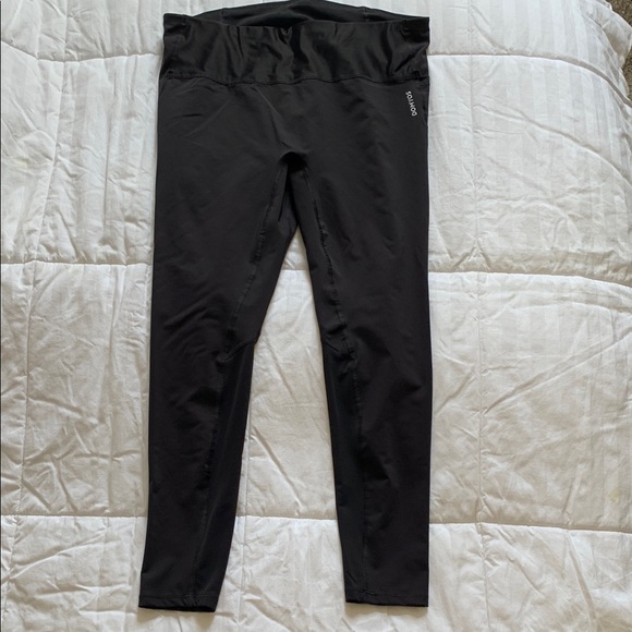Solid Black Tapered Leggings - Picture 1 of 7